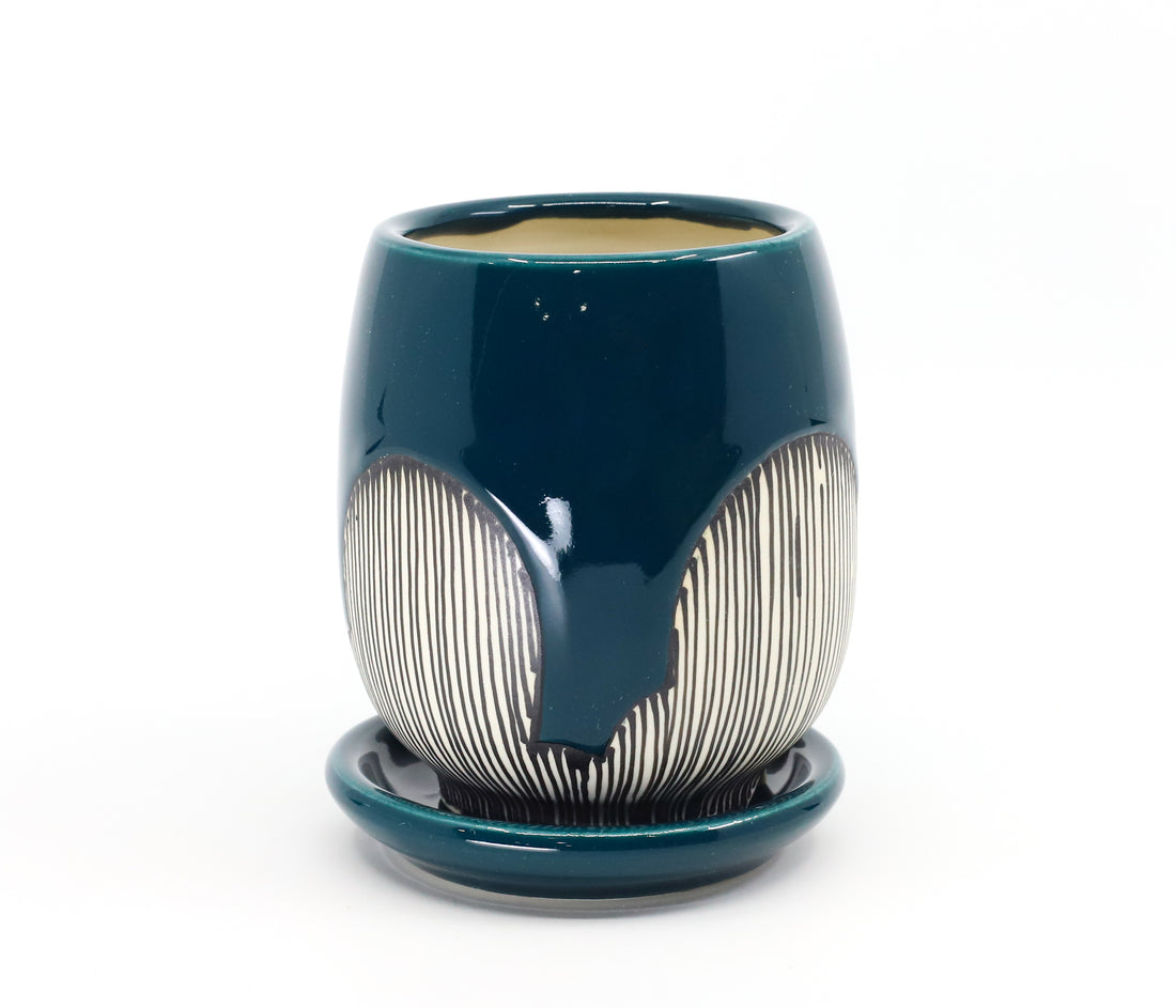 Planter in peacock