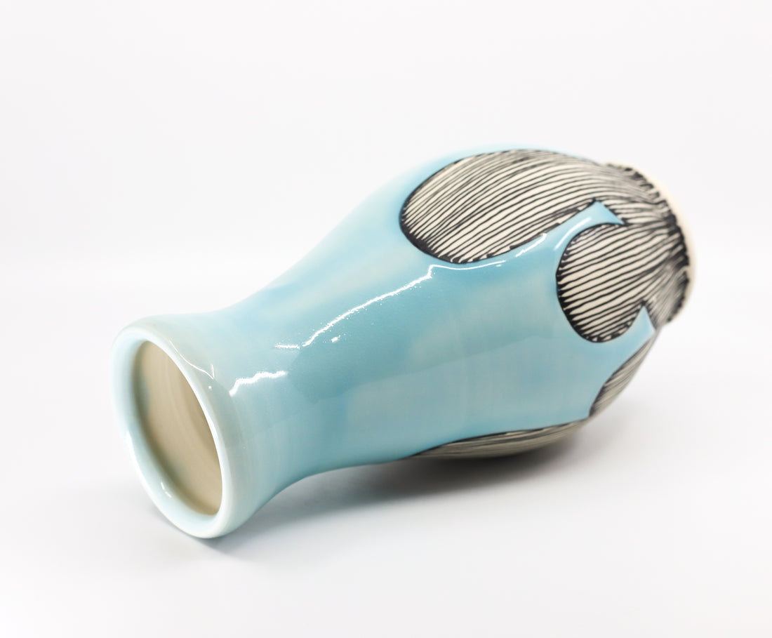 Porcelain vase in Sky