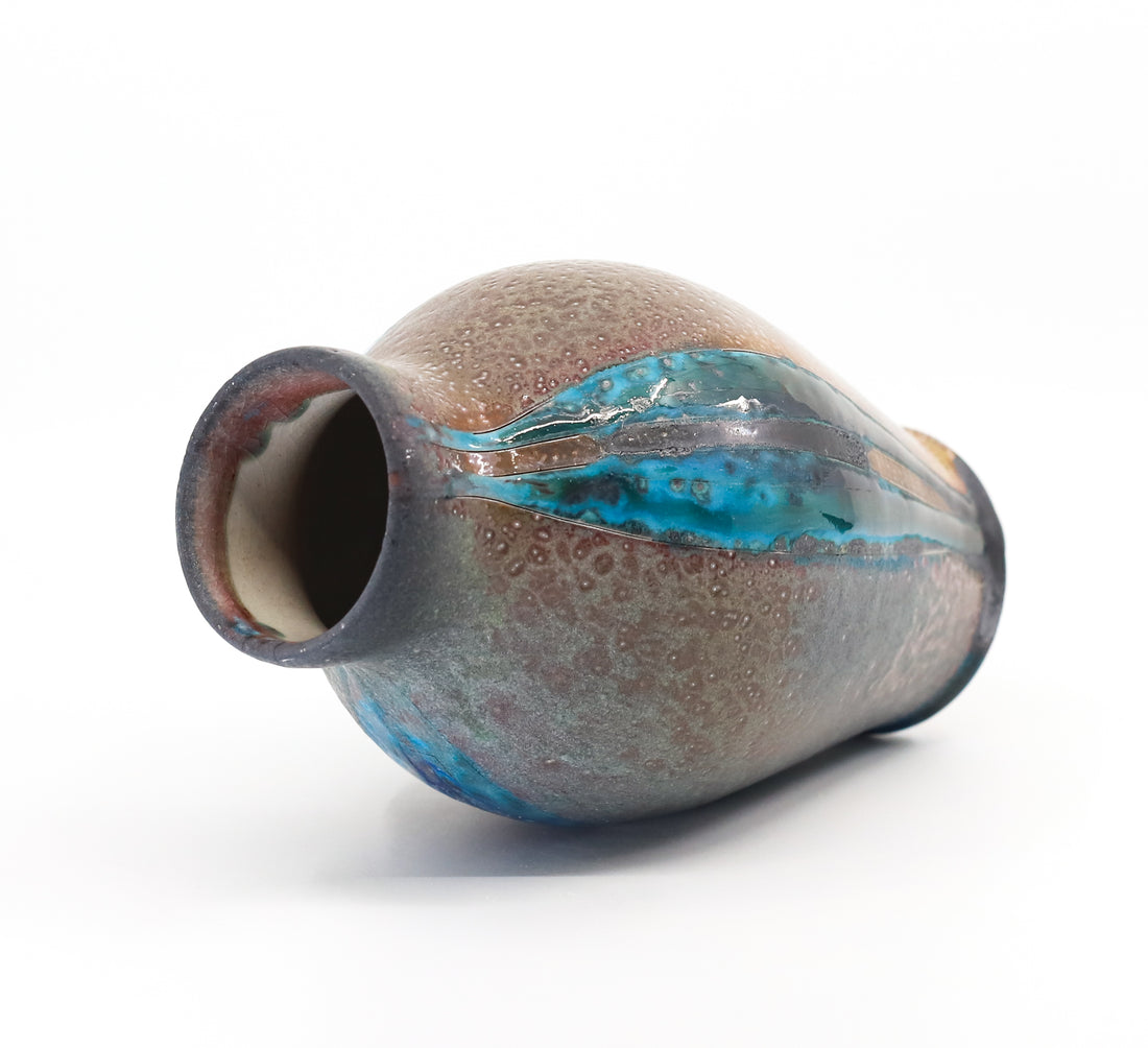 Soda fired vase