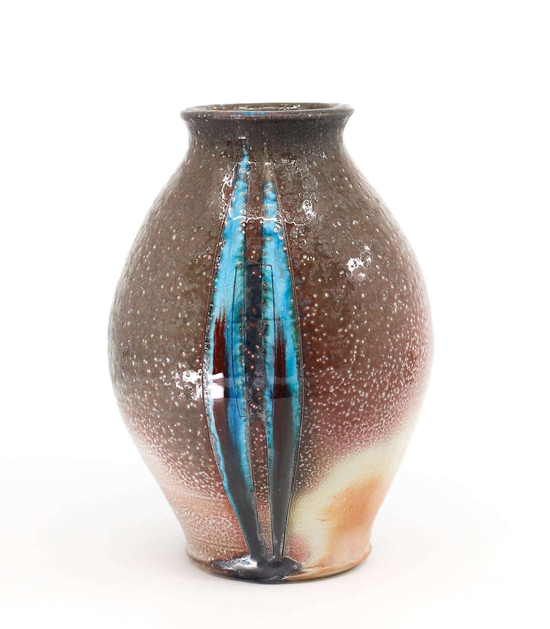 Soda fired vase
