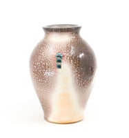 Soda fired porcelain vase