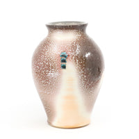 Soda fired porcelain vase