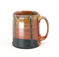 Flat bottom, soda fired mug