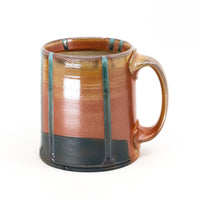 Flat bottom, soda fired mug