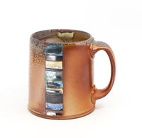 Flat bottom, soda fired mug
