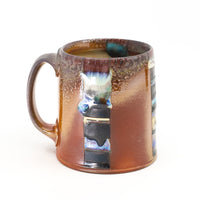 Flat bottom, soda fired mug