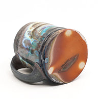 Flat bottom, soda fired mug