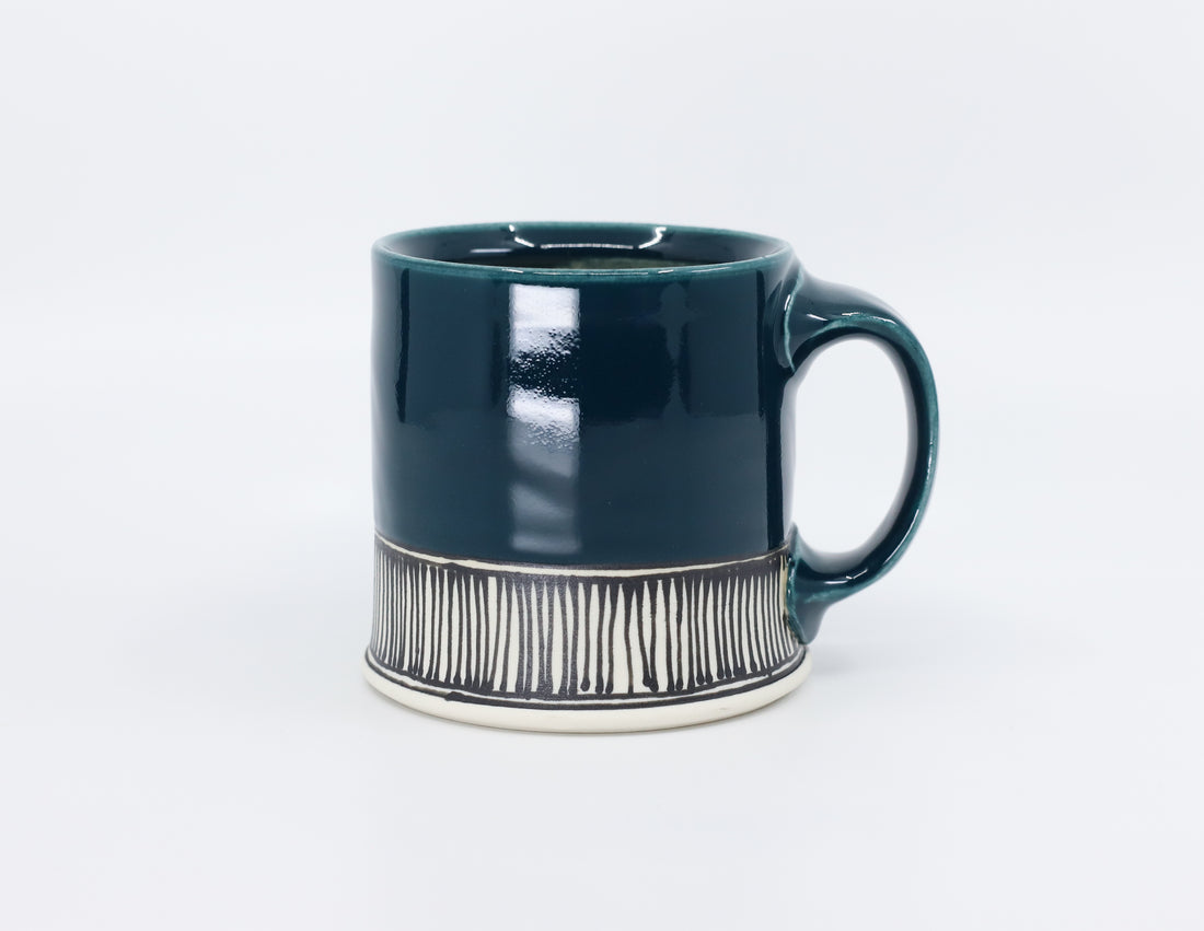 Flat Bottom Mug 1 in Peacock