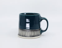 Flat Bottom Mug 11 in Peacock