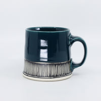 Flat Bottom Mug 11 in Peacock