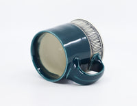 Flat Bottom Mug 11 in Peacock